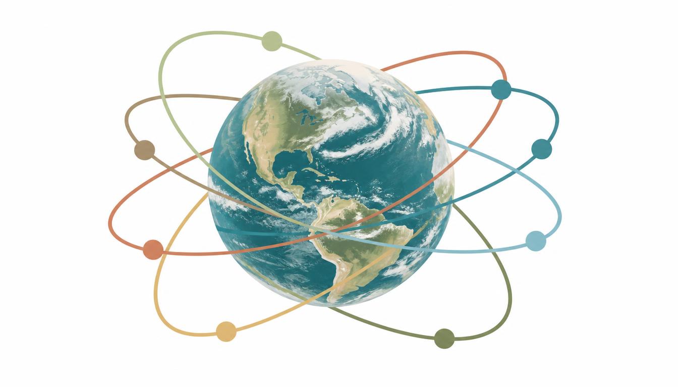 Global Founders Loop network — seven coloured loops connecting founders around the world